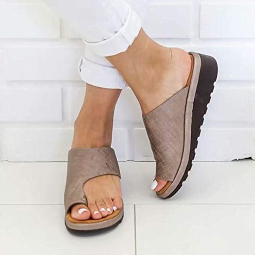 Yuren Snow Women Sandals Flip Flops Flats 2019 Summer Wedges Shoes Woman Slides Buckle Female,Color 4,8.5,US 